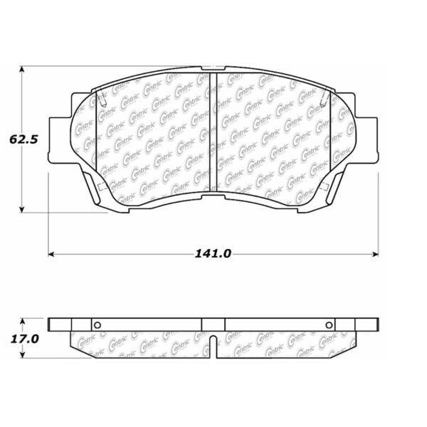 Centric Parts Centric Premium Pads, 300.04760 300.04760 - main